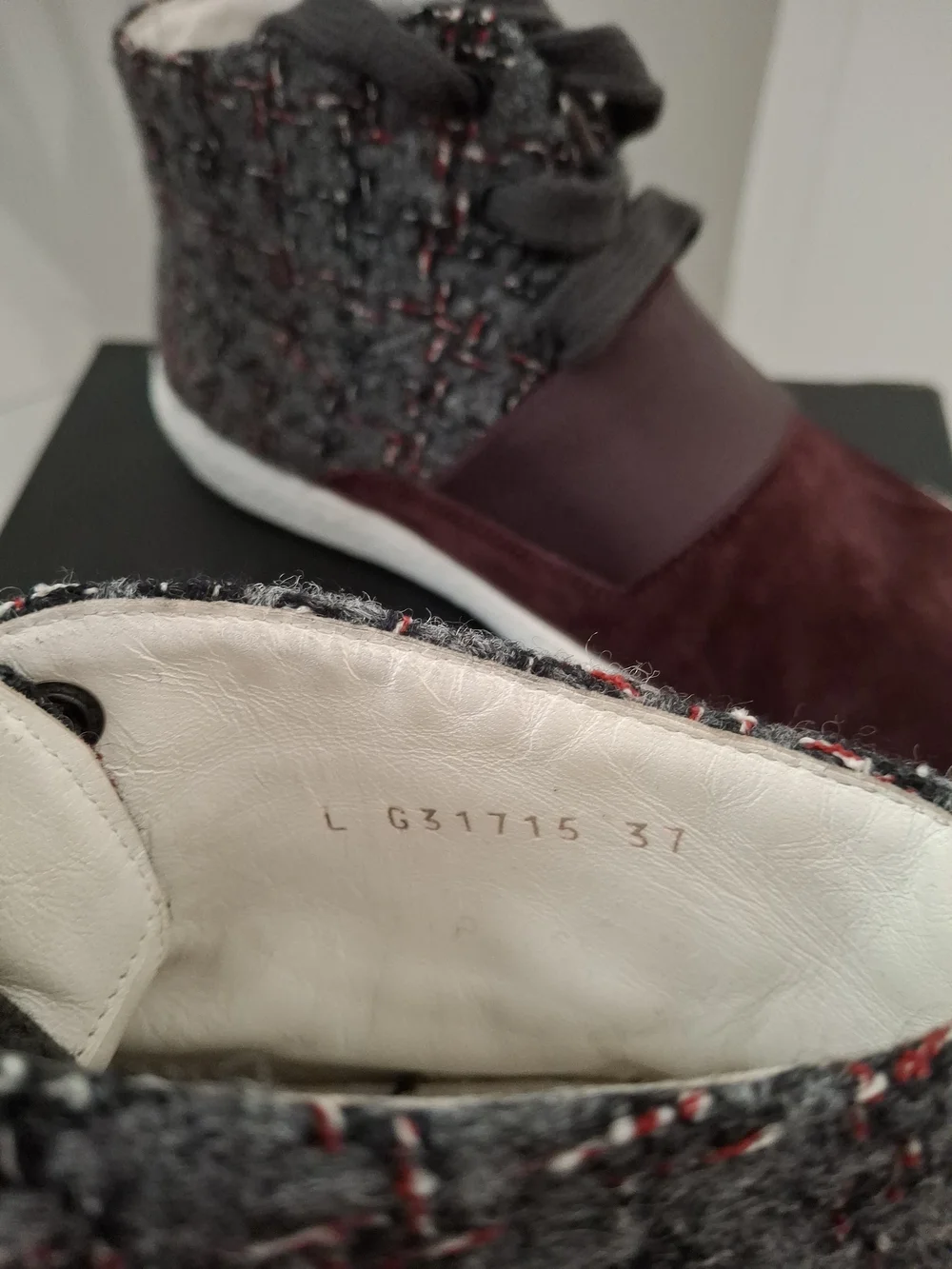 CHANEL shoe footwear logo
